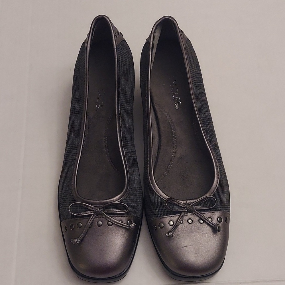 AEROSOLES Temahawk Slip On Gray Wedge Shoe 7.5 Comfort - Picture 14 of 14